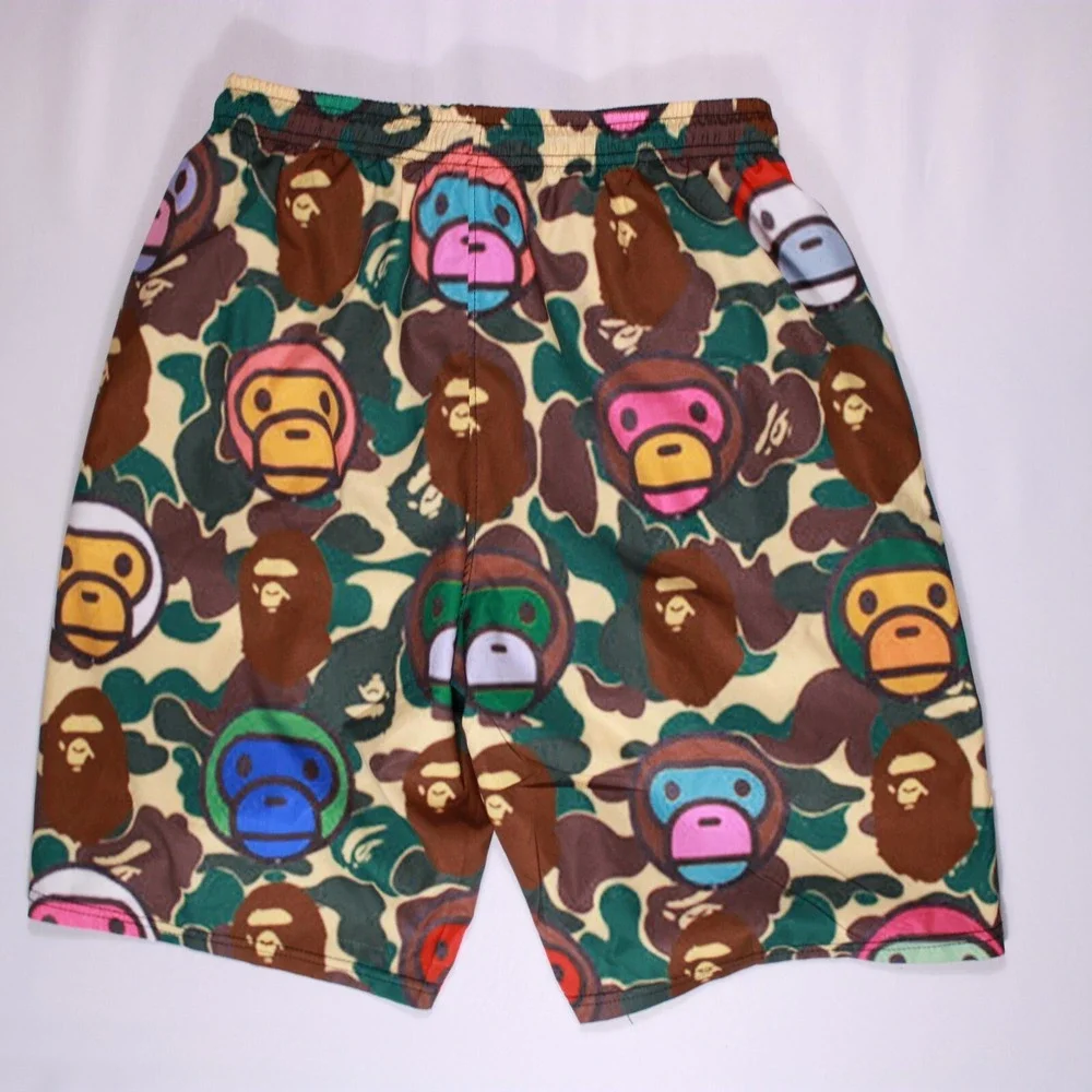 Monkey Swimwear Boys S Camo Monkey Print Boys Trunks - (26.5 x 9.5) - Picture 2 of 6